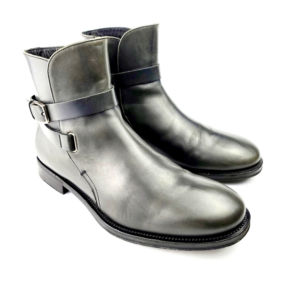 Salvatore Ferragamo Leather Ankle Gray Boots